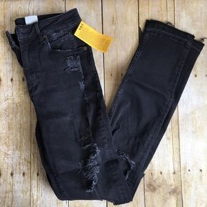 H&M Ripped Skinny High Waist Jeans